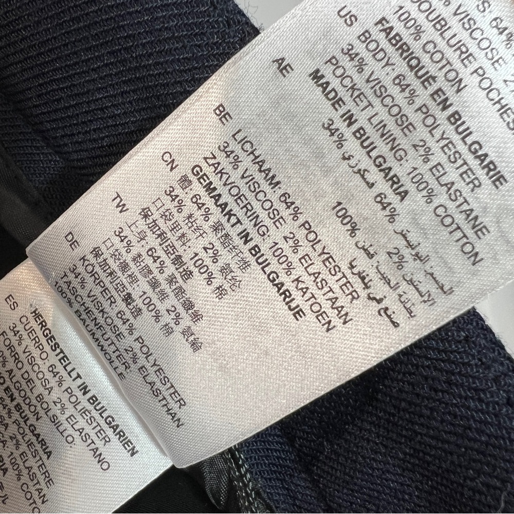 Sandro Paris Womens Straight Leg Trousers Pants in Black Size 40 - Picture 8 of 8